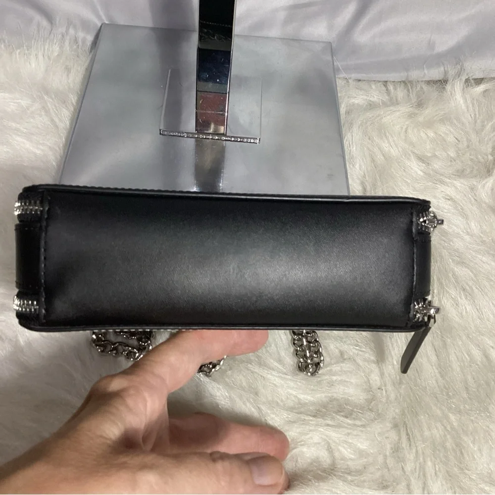 SOLD………Kate Spade Frosty Penguin Double Zip Leather Convertible Shoulder - Picture 10 of 13